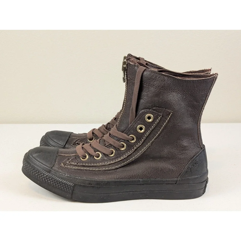 Converse Men's Chuck Taylor All Stars Combat Boot Brown Leather Size 6.5 Read